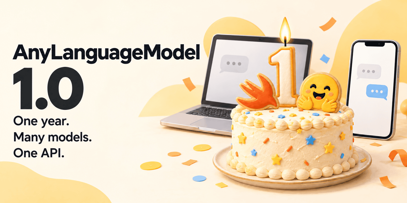 AnyLanguageModel 1.0 obeležava godinu lokalnih AI modela na Apple platformama